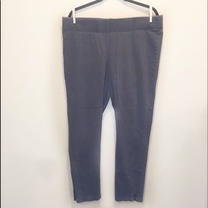 Loft | Gray Elastic Waist Pants